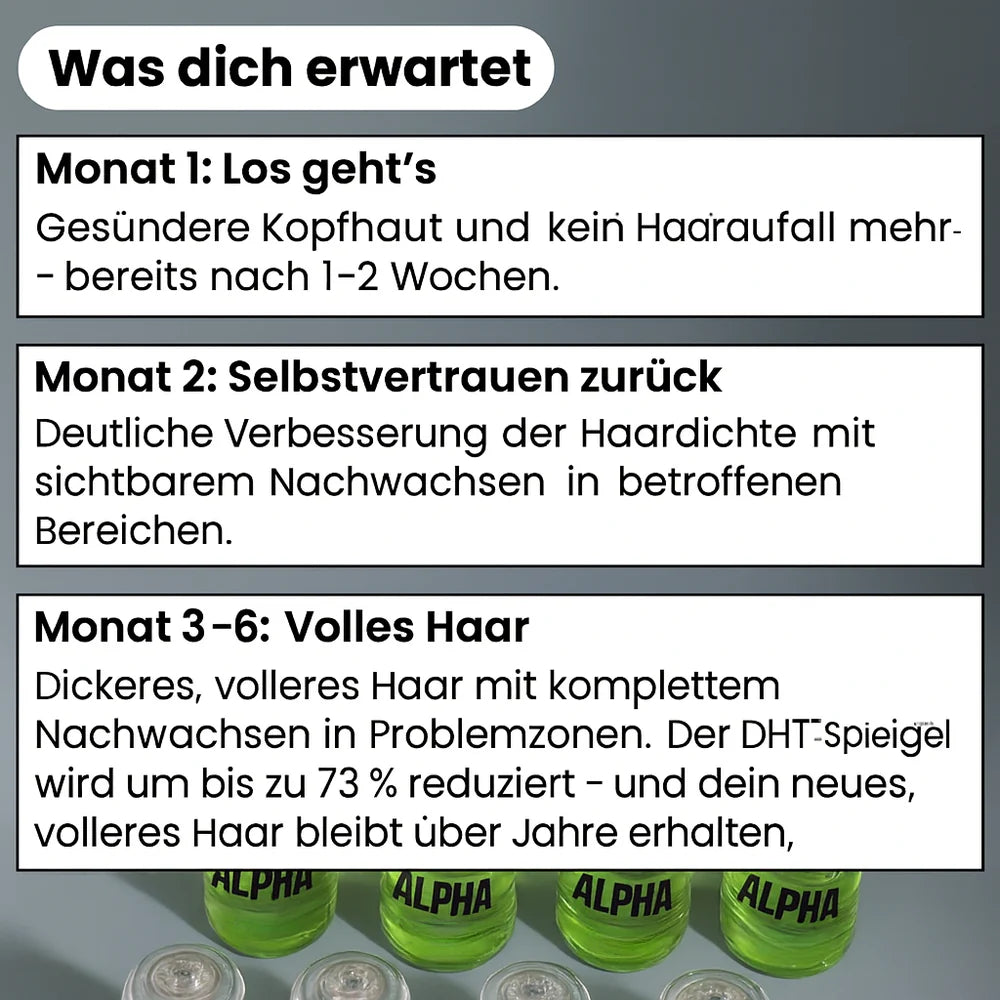 AlphaDrops™ Volle Haare in 30 Tagen